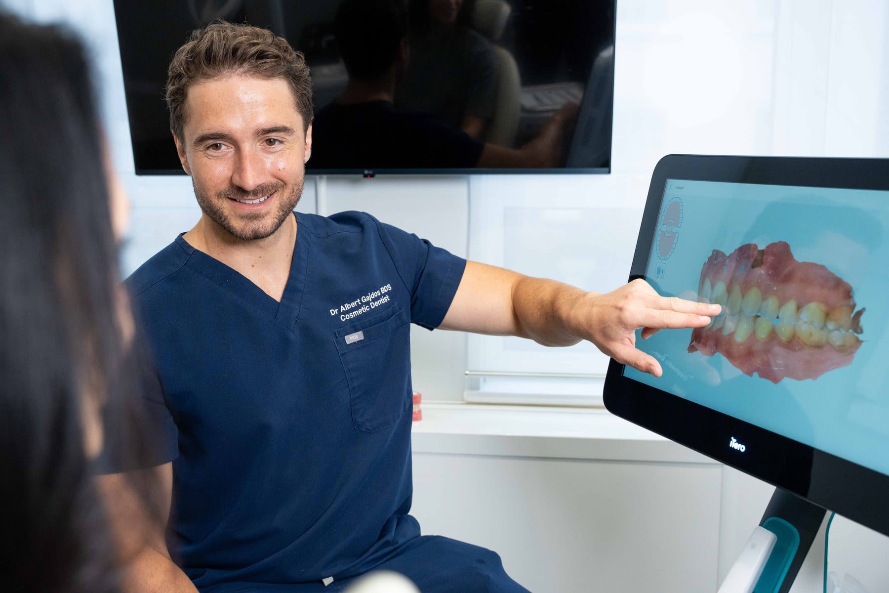 Dr. Albert Gajdos planning a bespoke smile makeover at Smile Rooms Windsor
